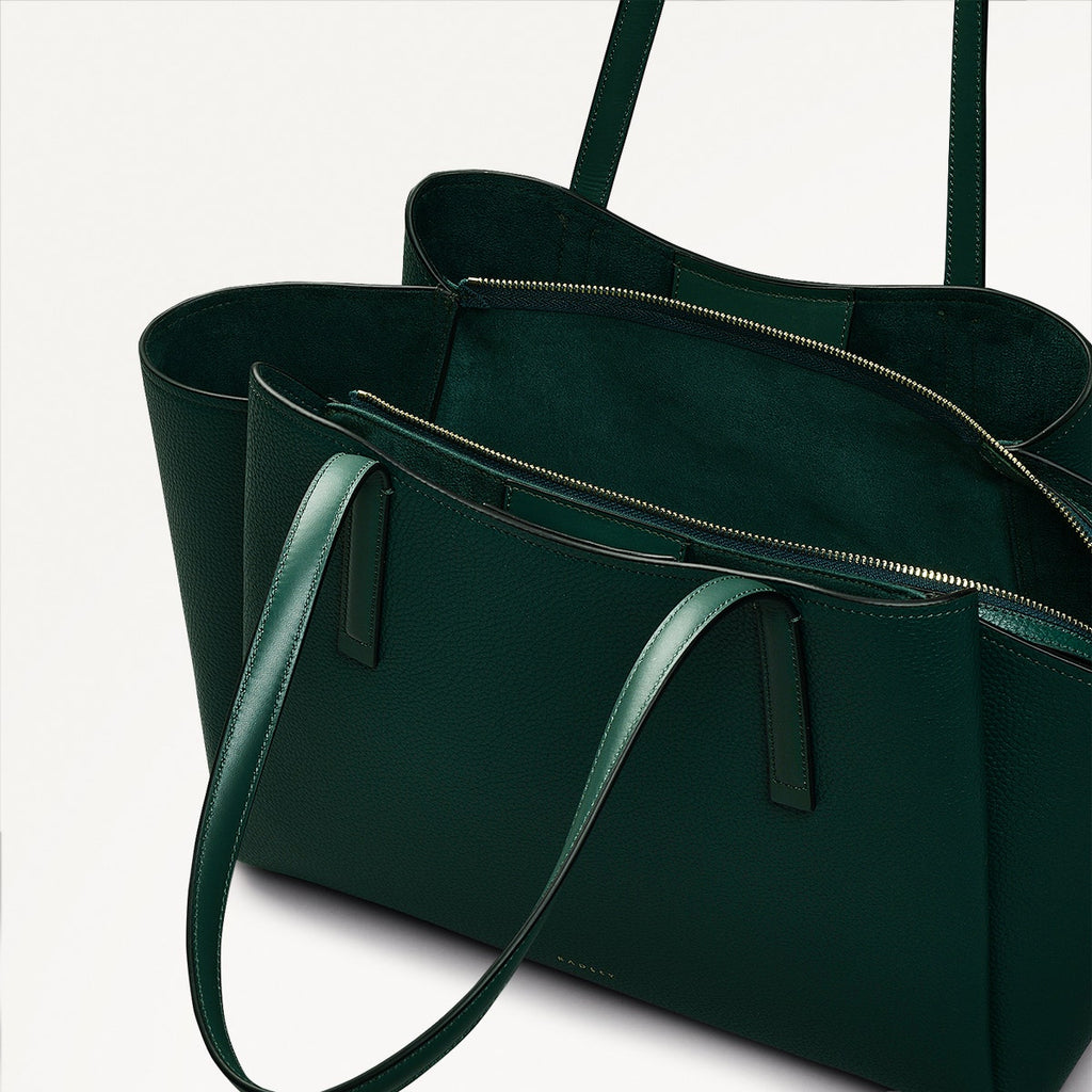 Blake Gardens Leather Large Ziptop Tote Bag in Wellington - 110524