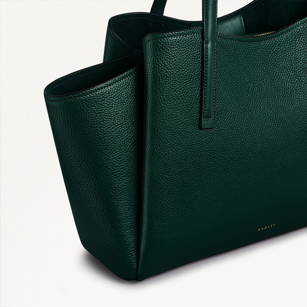 Blake Gardens Leather Large Ziptop Tote Bag in Wellington - 110524