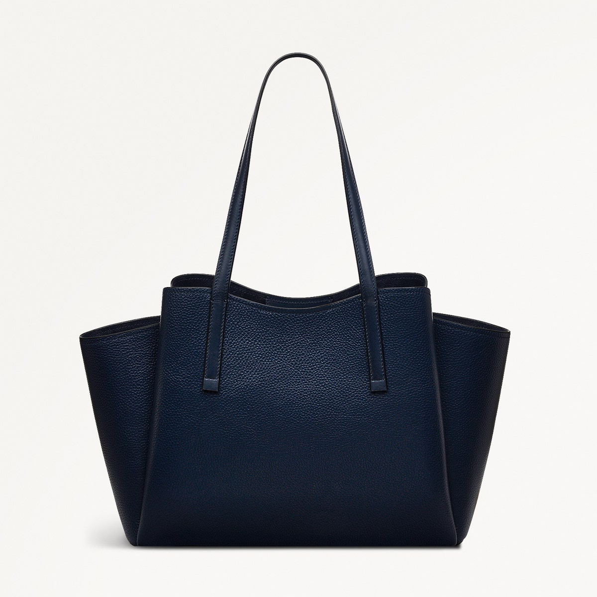 Blake Gardens Leather Large Ziptop Tote Bag in Ink - 110525