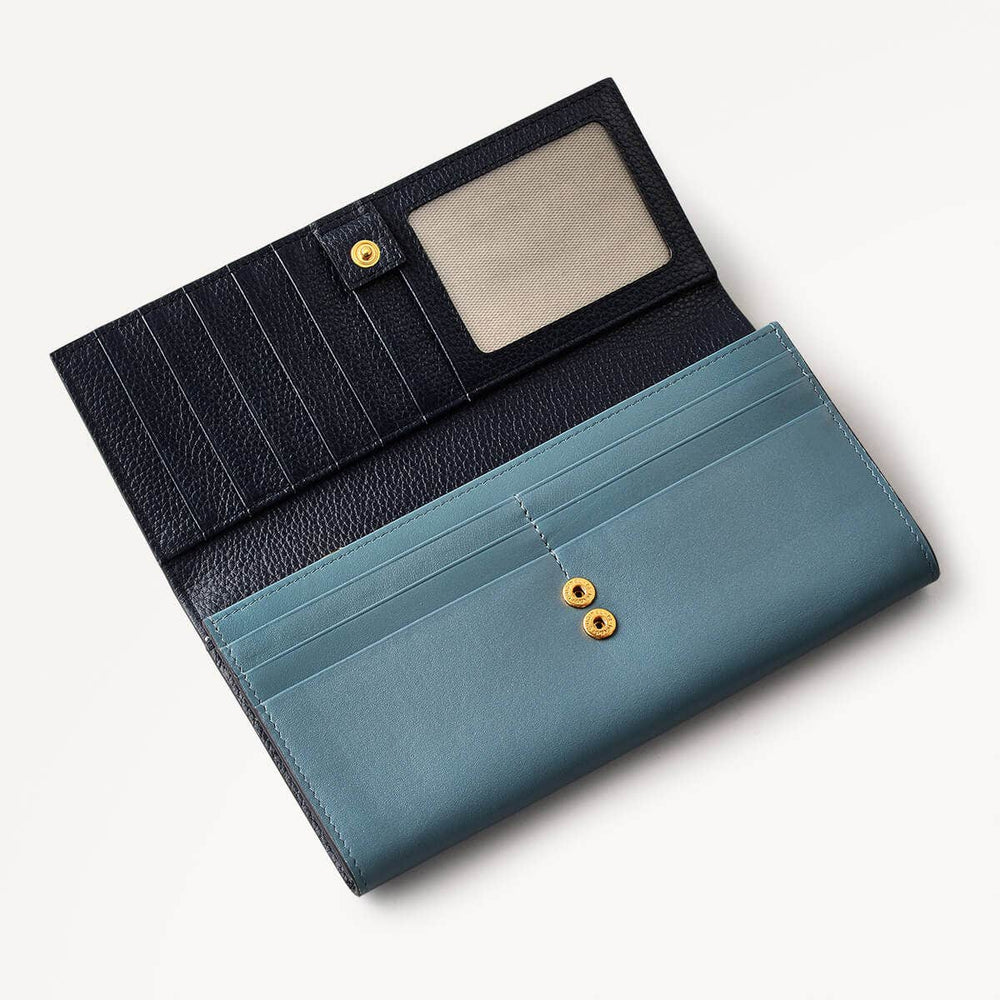 Puffy Radley - Protect Leather Large Flapover Wallet in Uniform - 110540