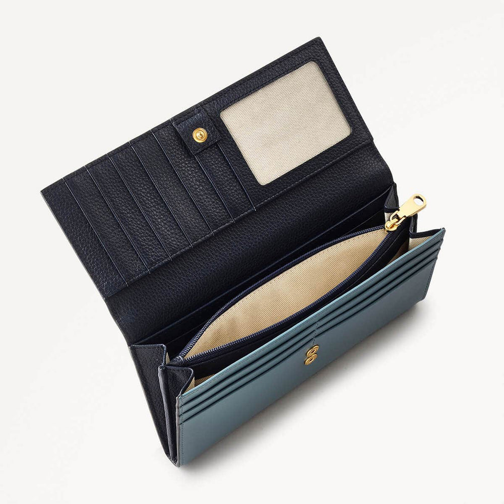 Puffy Radley - Protect Leather Large Flapover Wallet in Uniform - 110540