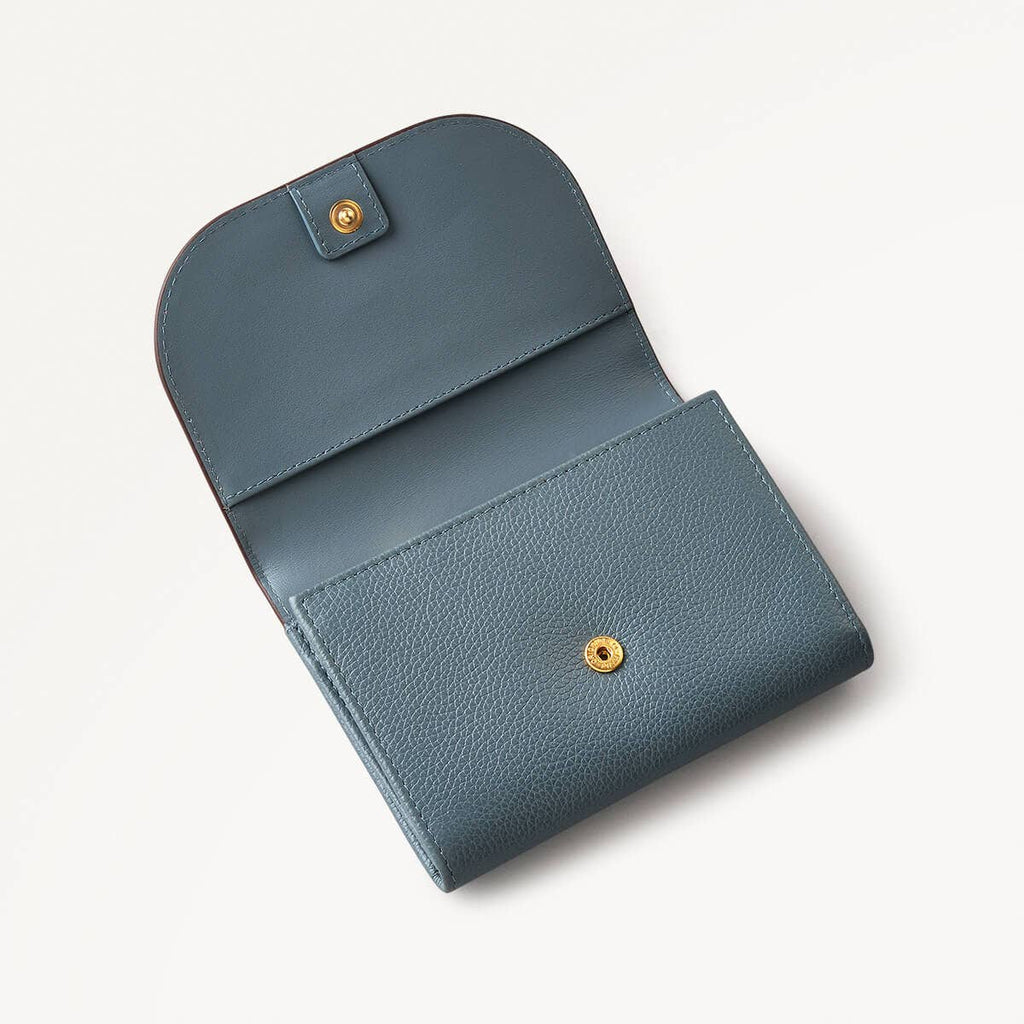 Embankment Way Leather Small Flapover Wallet in Uniform - 110548