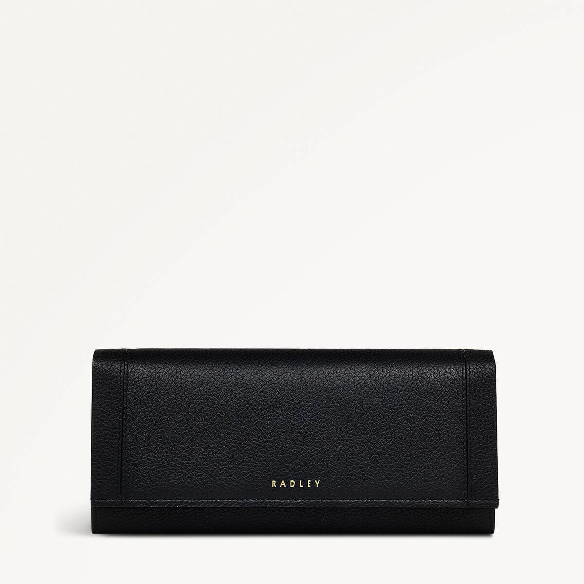 Provence Avenue Leather Large Flapover Wallet in Black - 110554