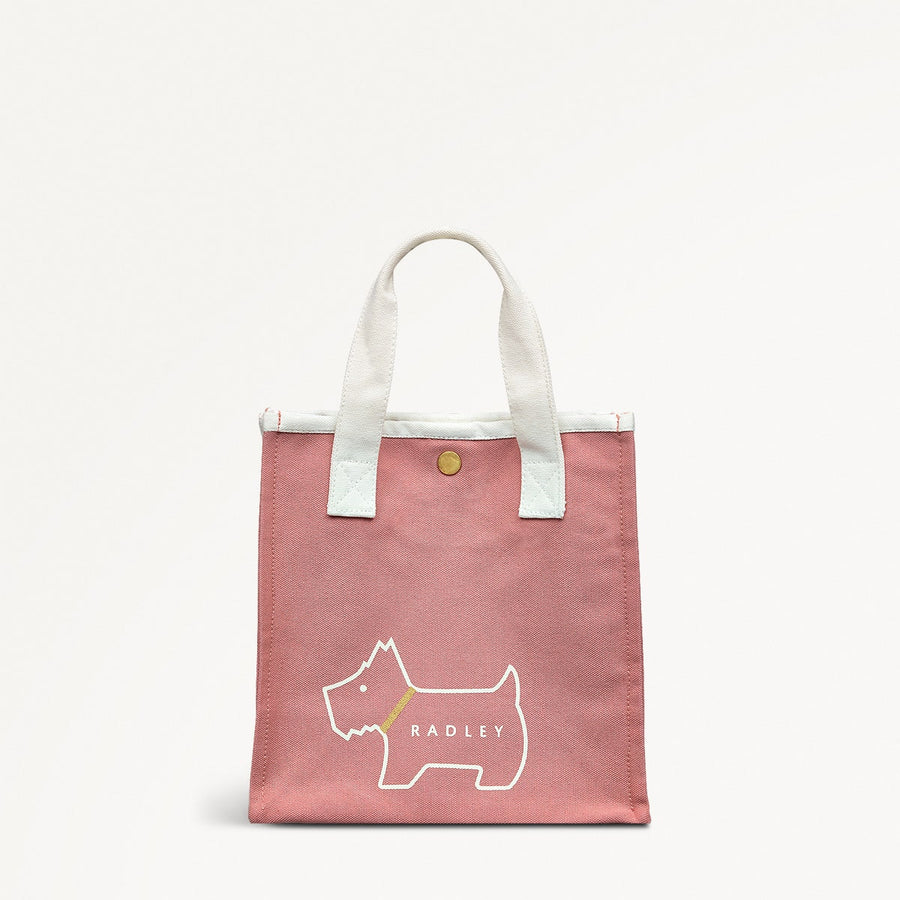 Heritage Dog Outline Fabric Small Open Top Satchel - RCD115101