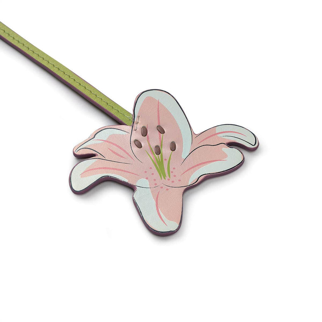 Kentucky Derby SS25 Leather Bag Charm in Chalk - 110632