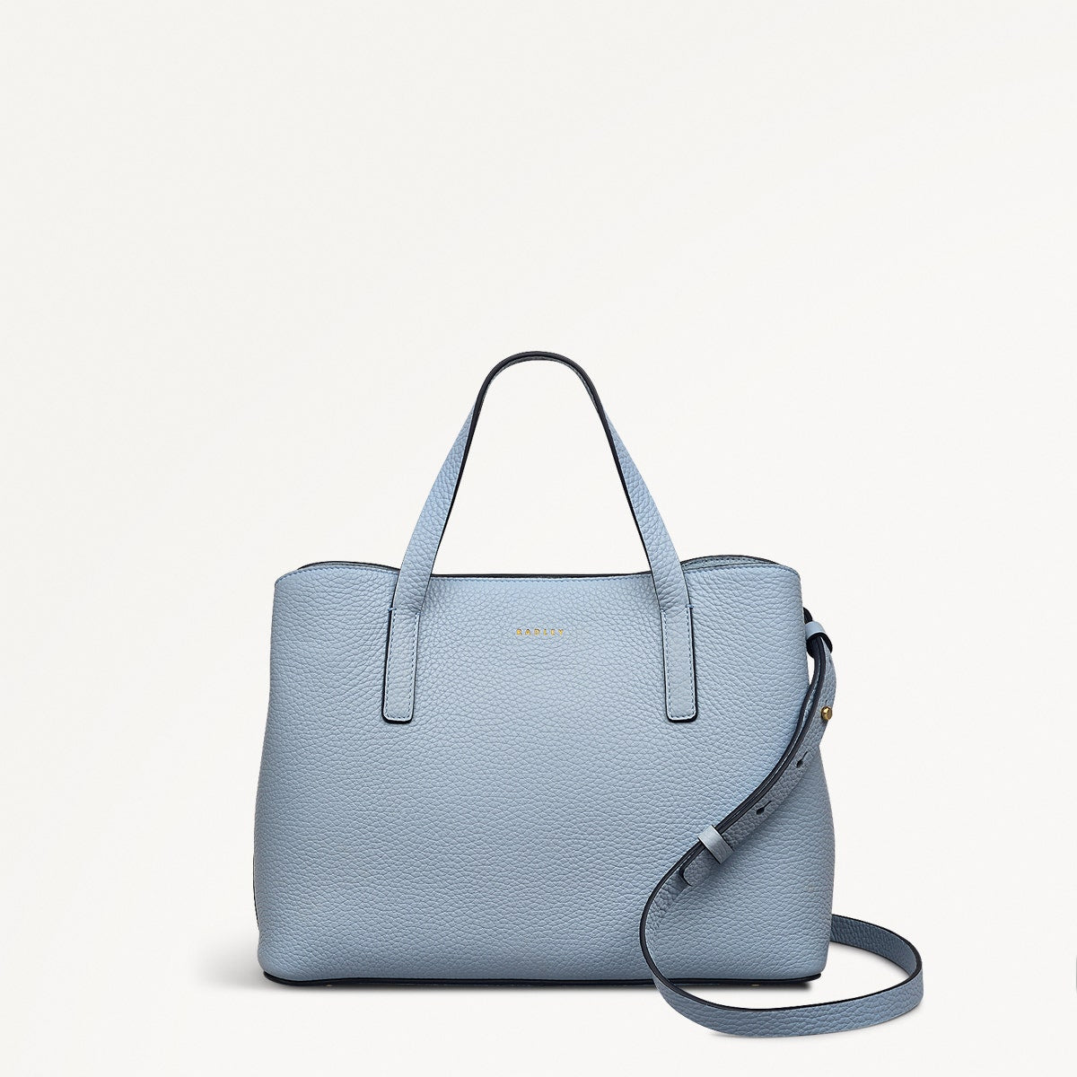 Dukes Place Medium Ziptop Grab Bag in Smoke Blue - 110639