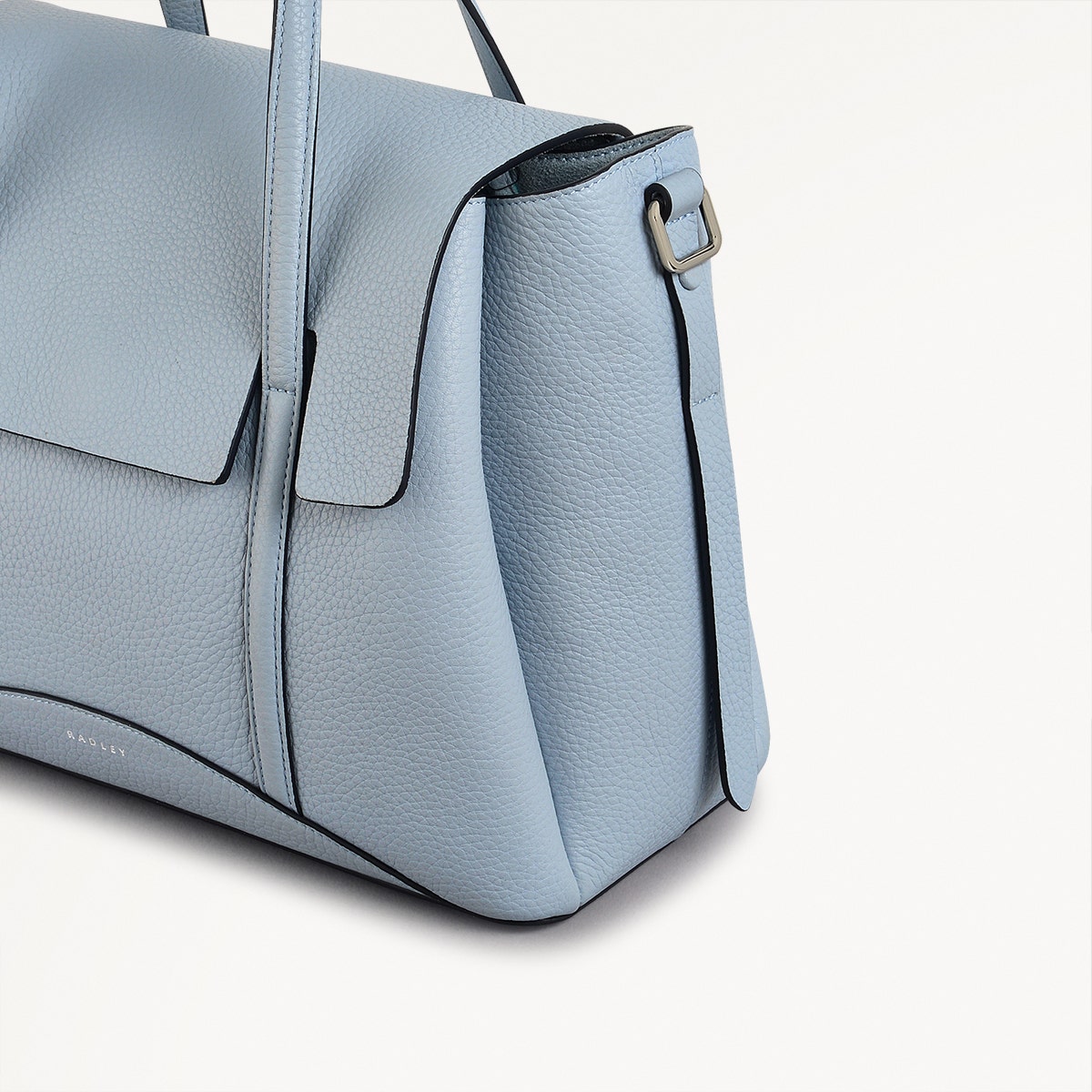 Smoke Blue Handbag Leather Grab | The Chancery SS25 | Radley