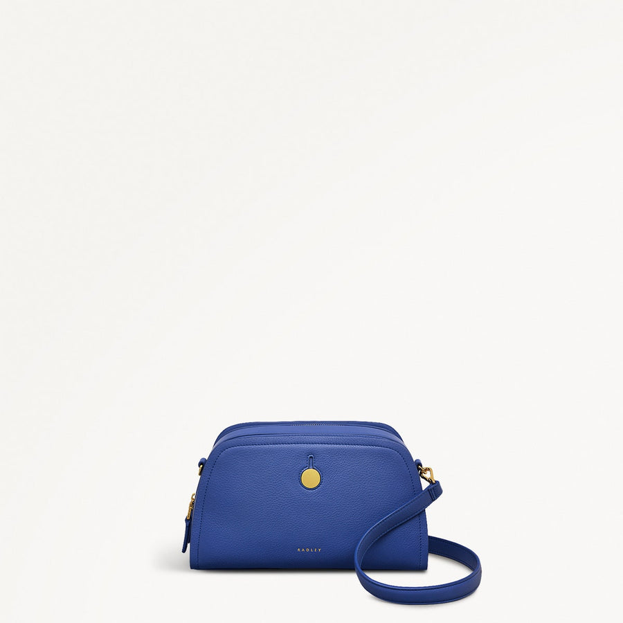 BATHURST MEWS SMALL ZIPTOP CROSS BODY YVES BLUE