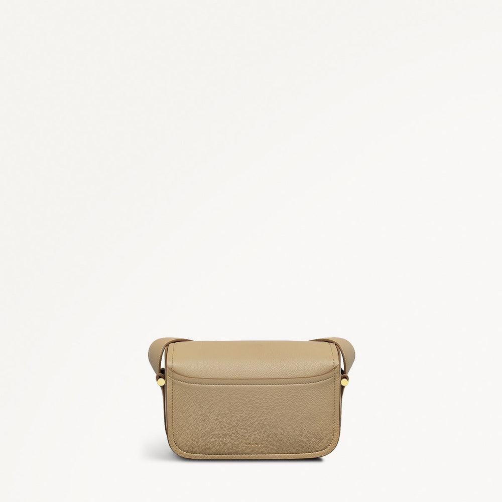 Bathurst Mews Medium Flapover Cross Body Stone - 110657