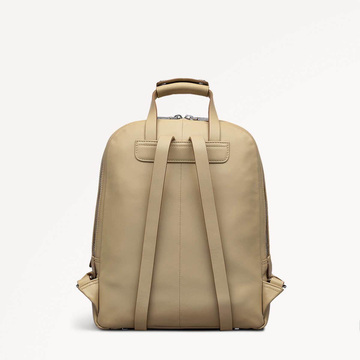 beige leather backpack bag Stone Beige Woman's Backpack | Dukes Place Collection SS25