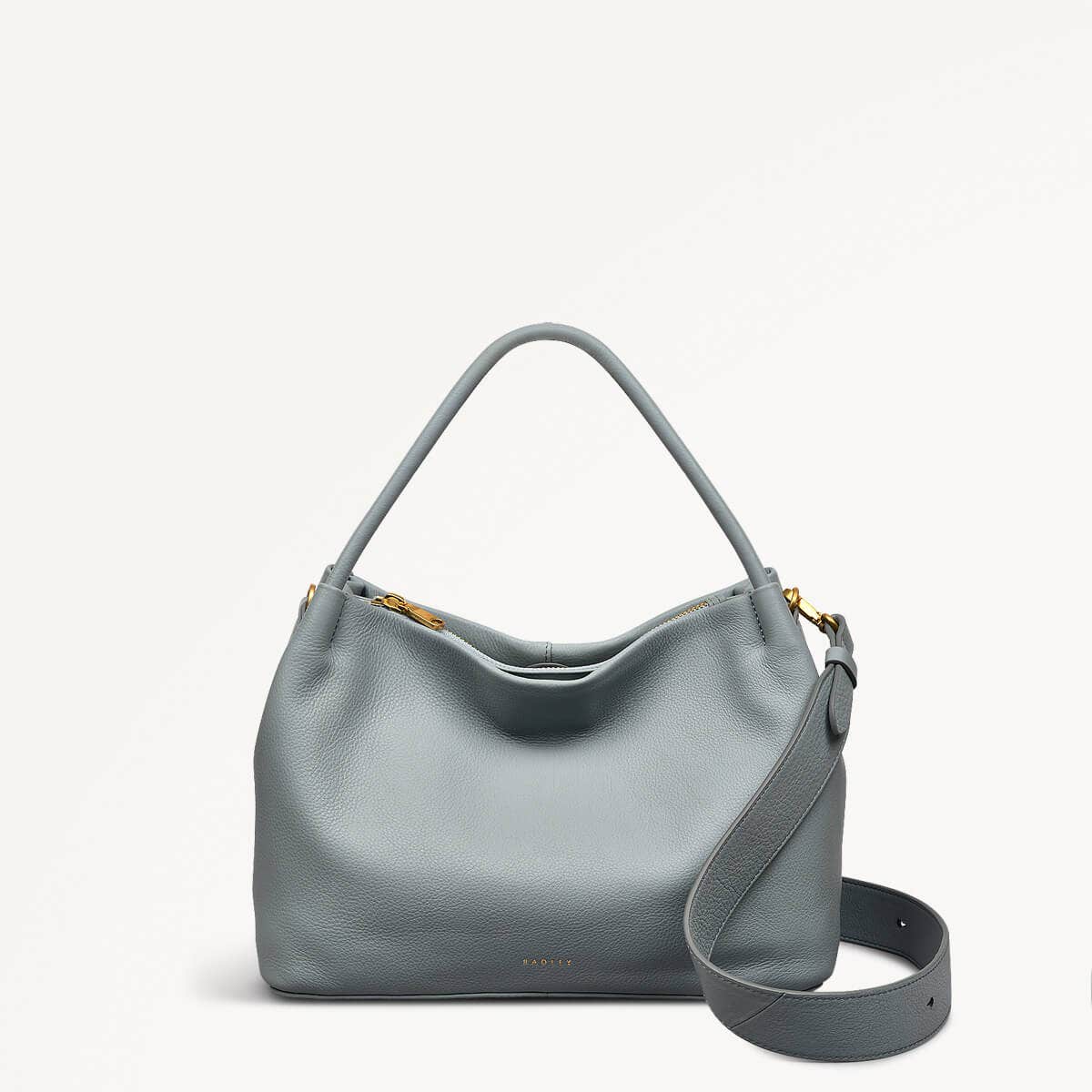 Ivydale Road Leather Medium Ziptop Grab Bag in Artichoke - 110677