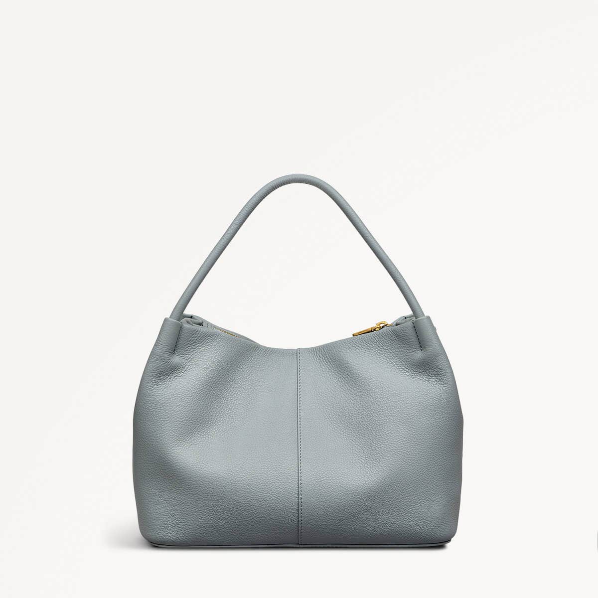 Ivydale Road Leather Medium Ziptop Grab Bag in Artichoke - 110677