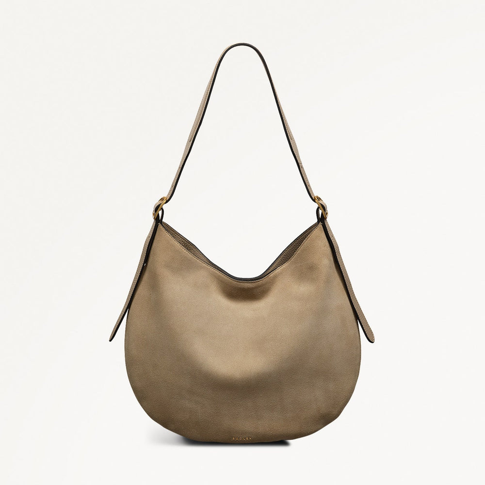 Kensington Place Suede Large Open Top Shoulder Bag - RHD17401