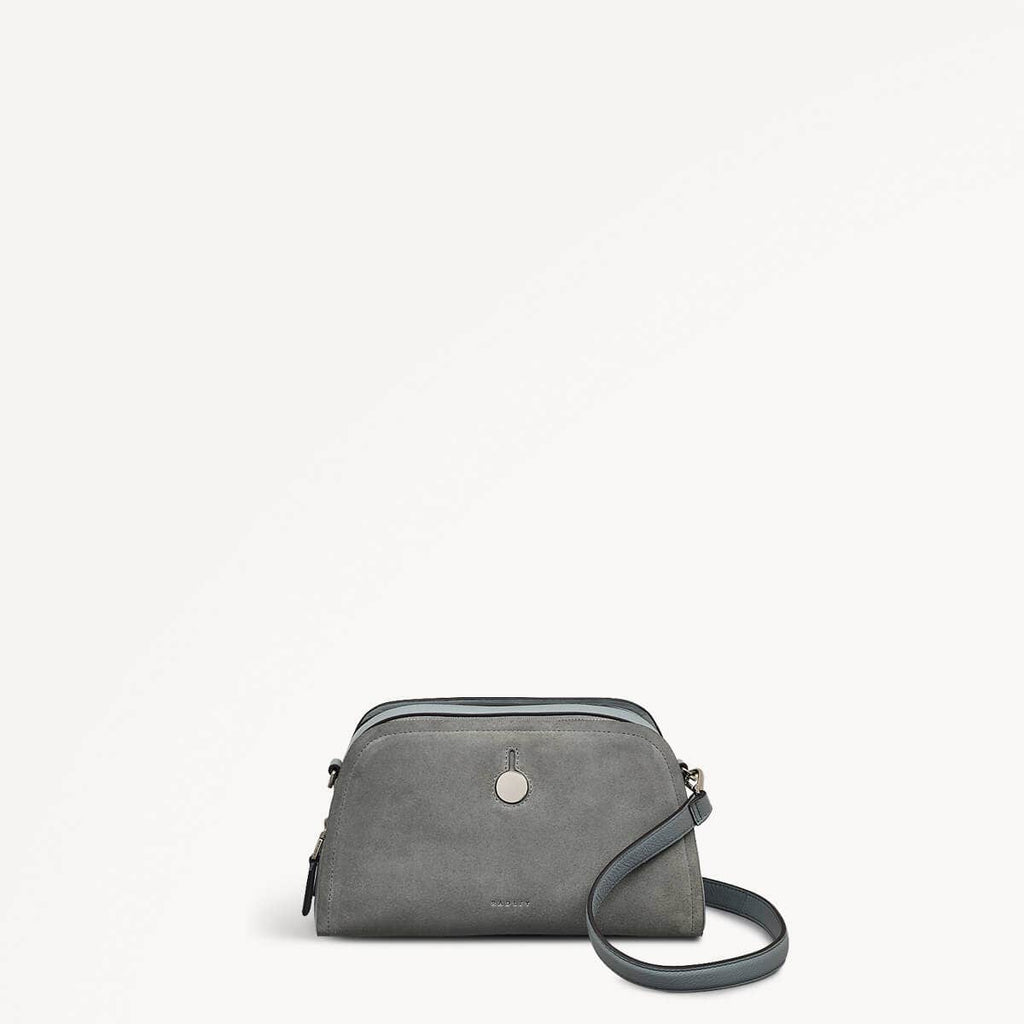 Bathurst Mews Leather Small Ziptop Cross Body Bag in Artichoke - 110681