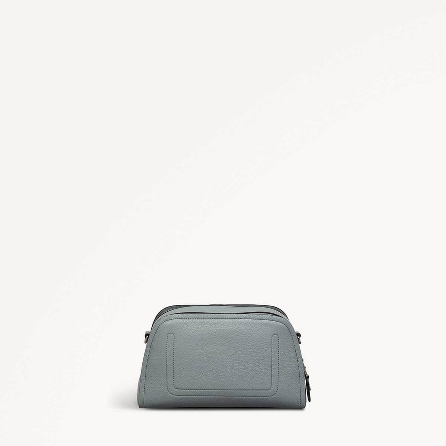 Bathurst Mews Leather Small Ziptop Cross Body Bag in Artichoke - 110681