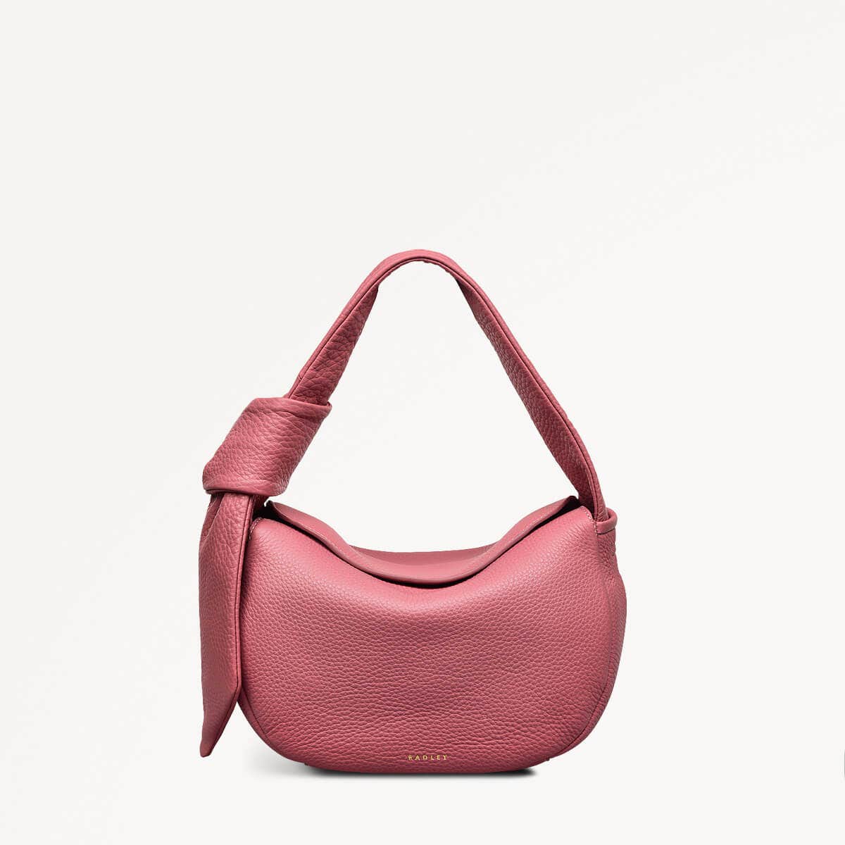 The Grove Leather Small Flapover Grab Bag in Sienna Pink - 110685