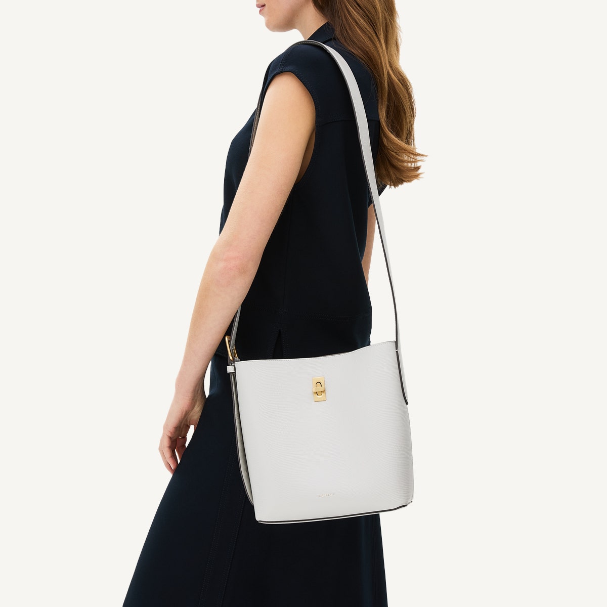 Medium Mist Leather Crossbody Bag | Threadneedle Street Faux