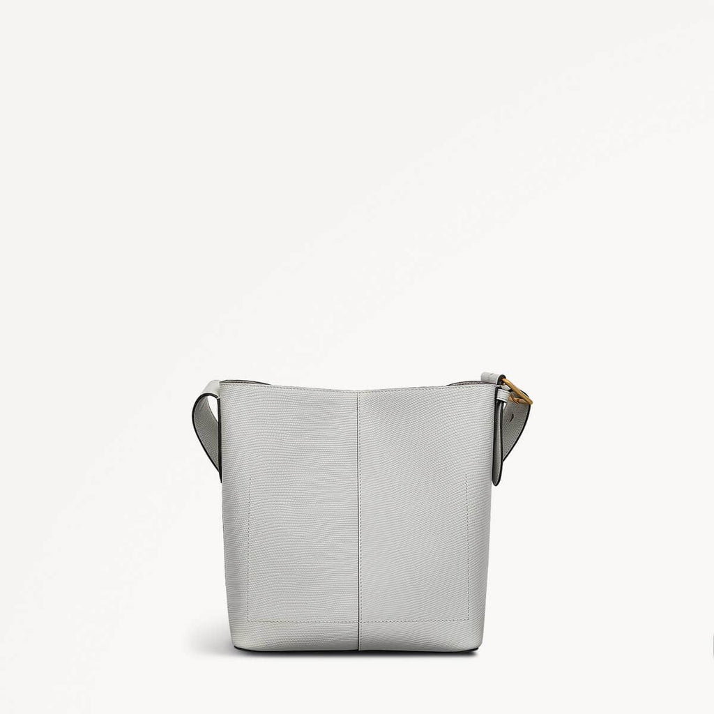 Threadneedle Street Leather Medium Open Top Crossbody Bag in Mist - 110688