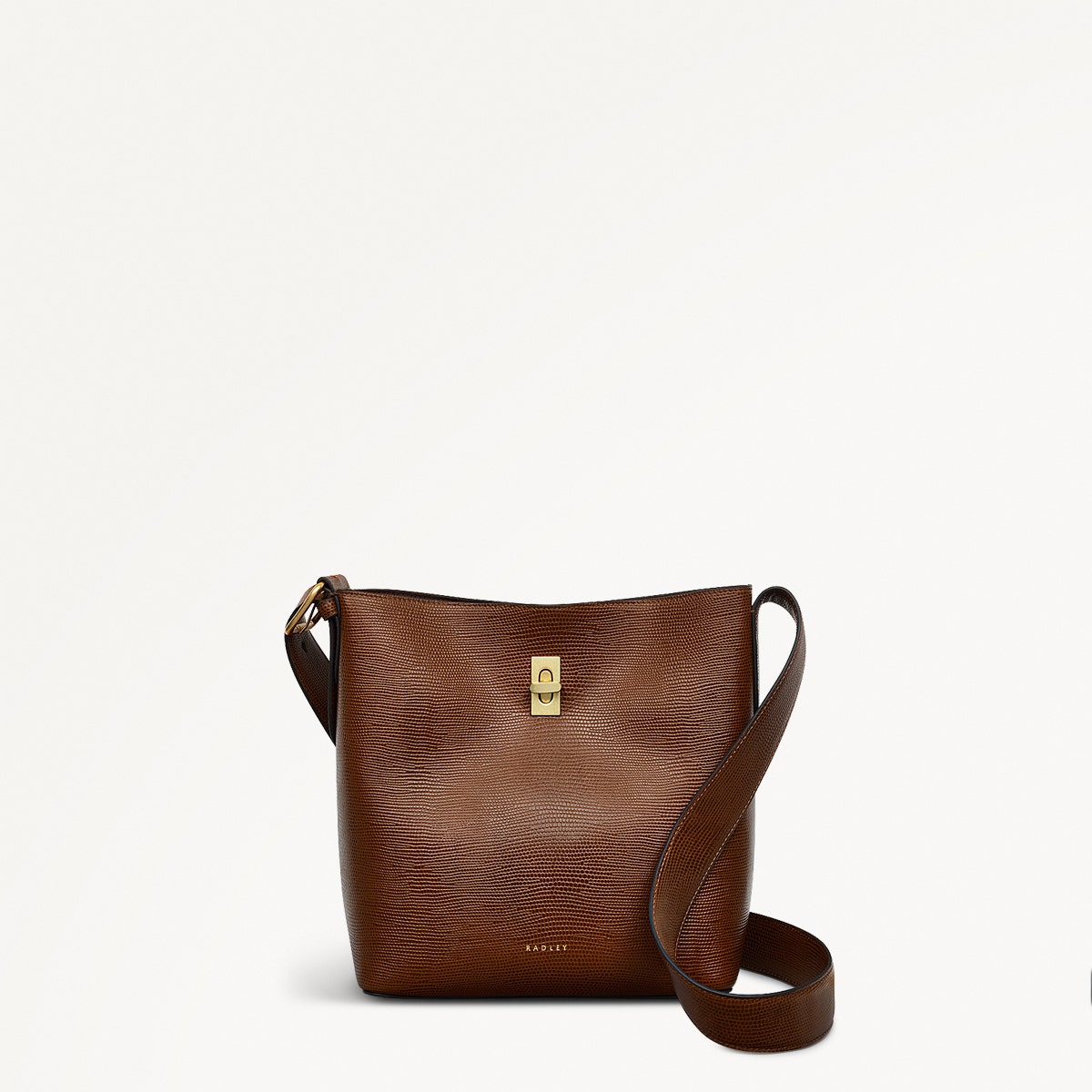 Threadneedle Street Leather Medium Open Top Crossbody Bag in Saddle - 110689