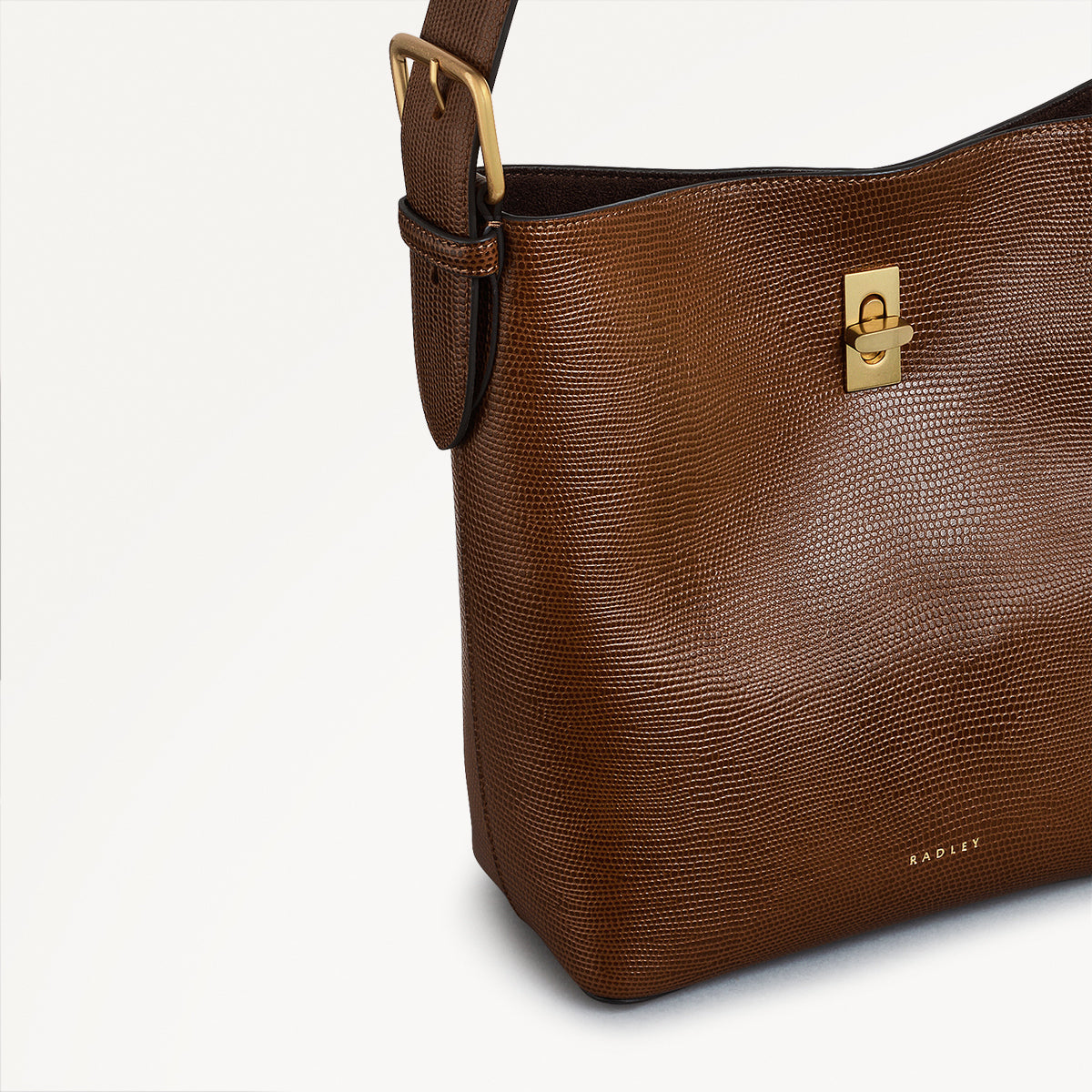 Medium Saddle Brown Crossbody Bag | Threadneedle Street Faux