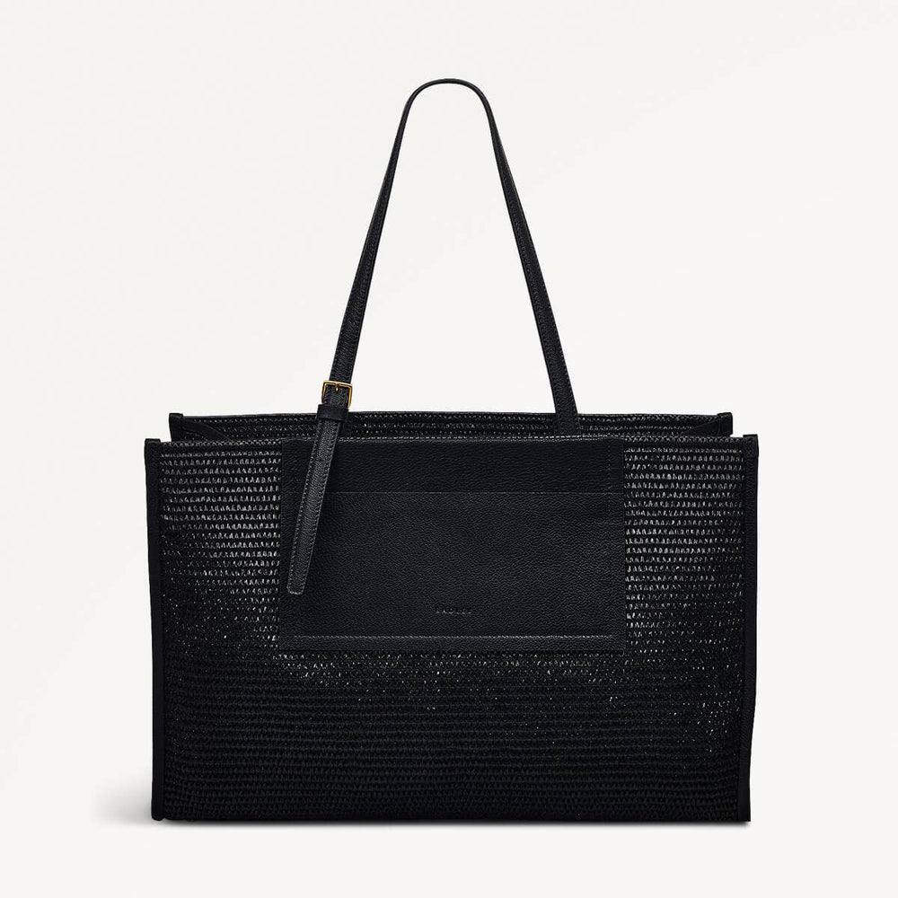 The Burlington Raffia Large Open Top Tote Bag - RHD22201