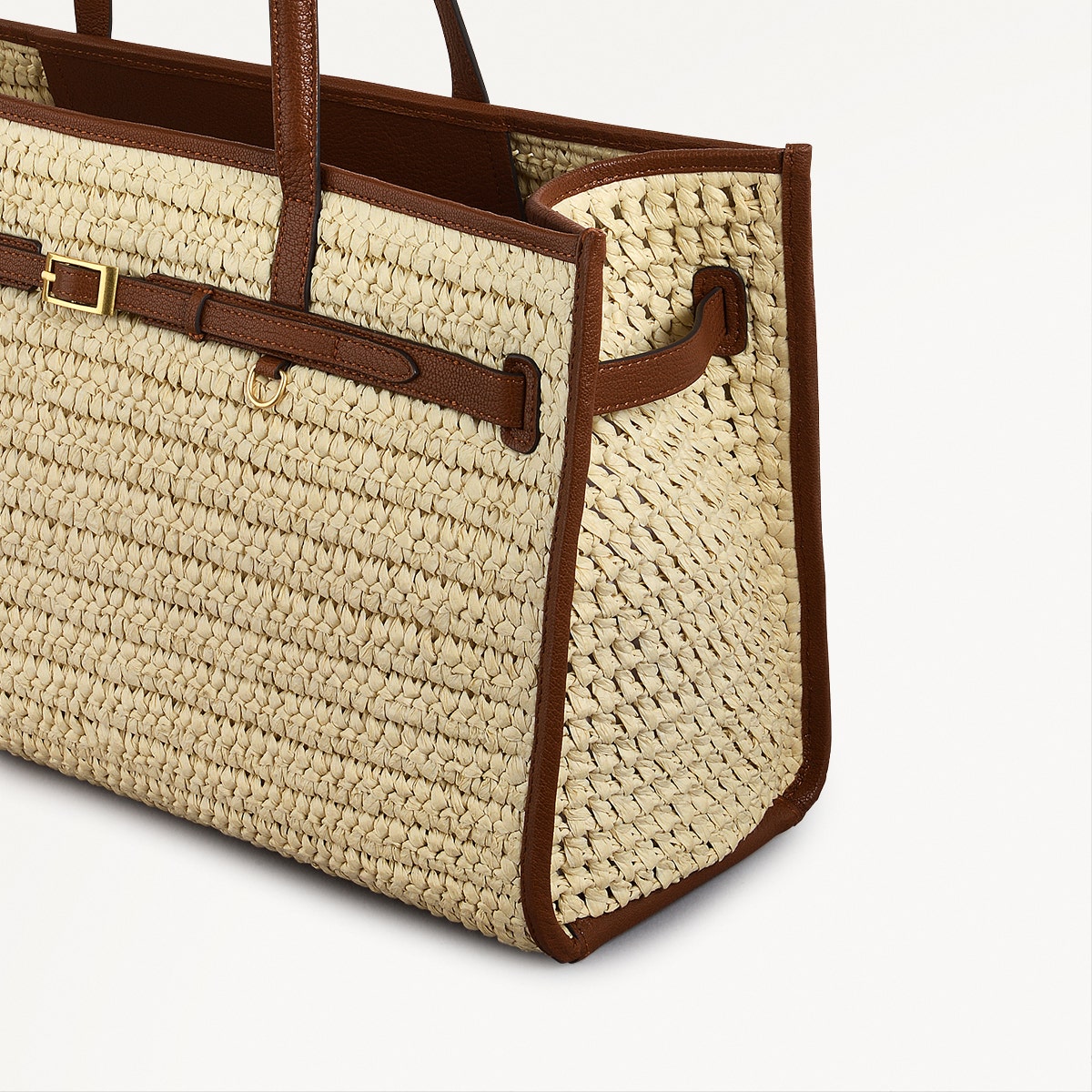 The Kensal Fabric Large Open Top Tote Bag in Natural - 110695