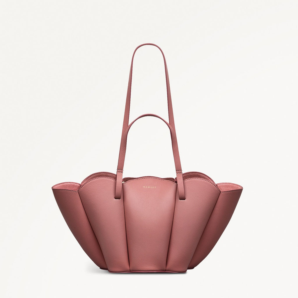 Kentucky Derby SS25 Leather Small Open Top Grab Bag in Sienna Pink - 110702