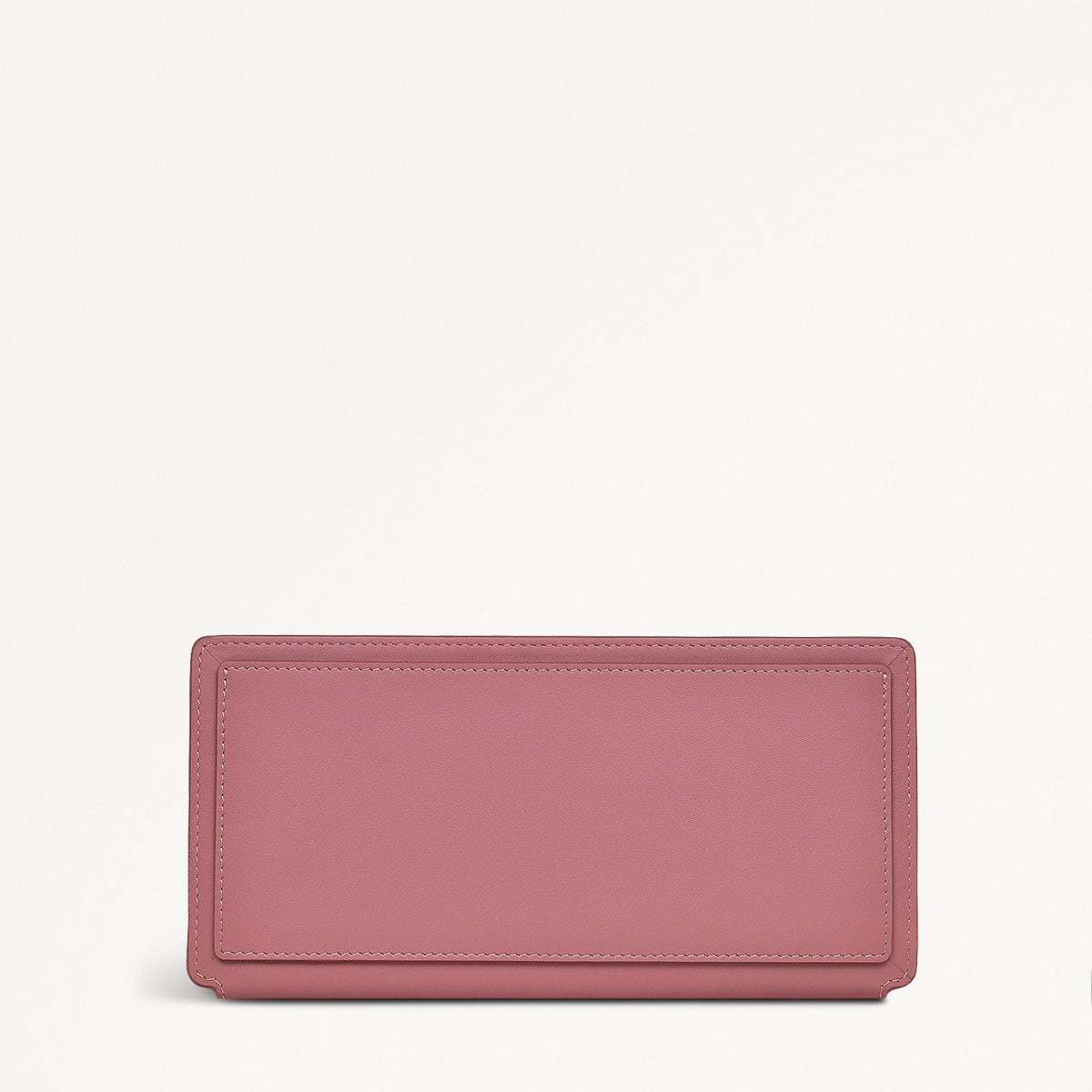 Lucky Charm Leather Large Bifold Wallet in Sienna Pink - 110715