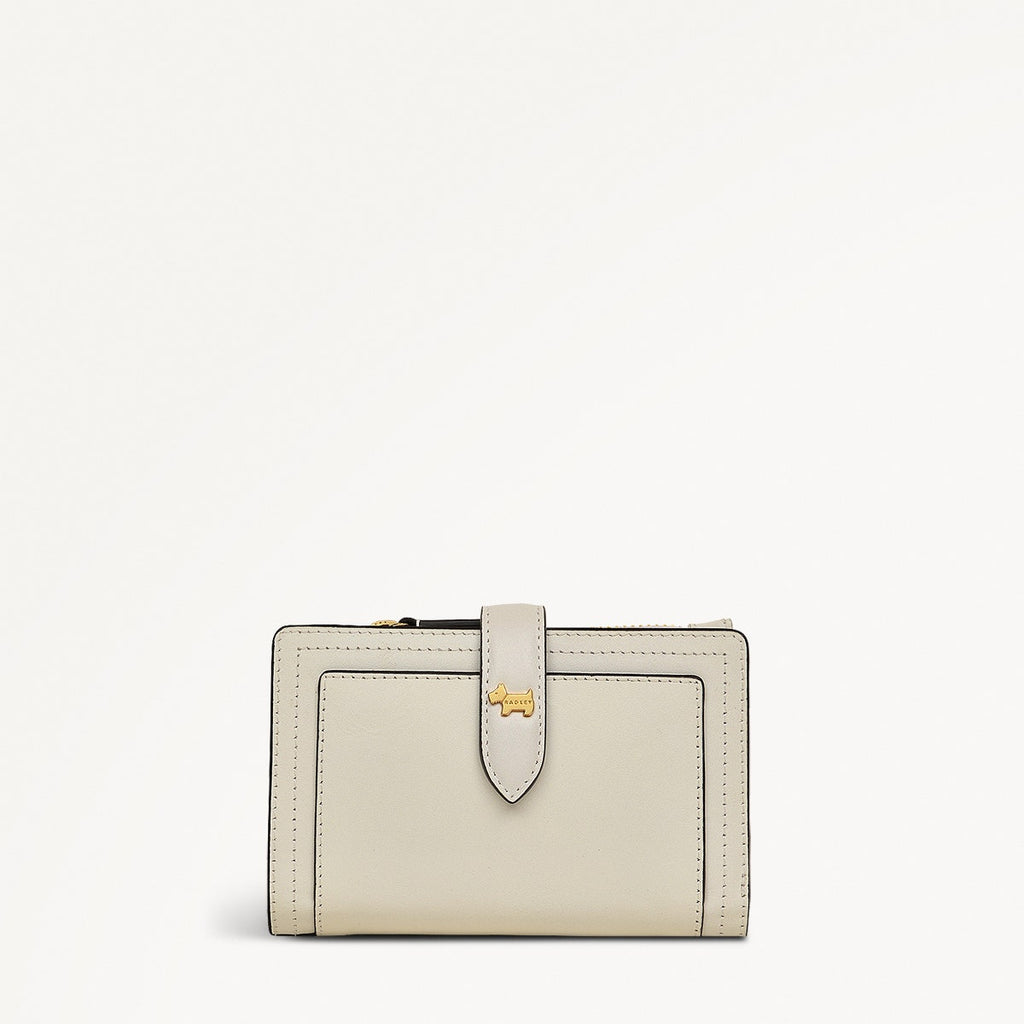 Willis Street Leather Medium Bifold Wallet in Chalk - 110717