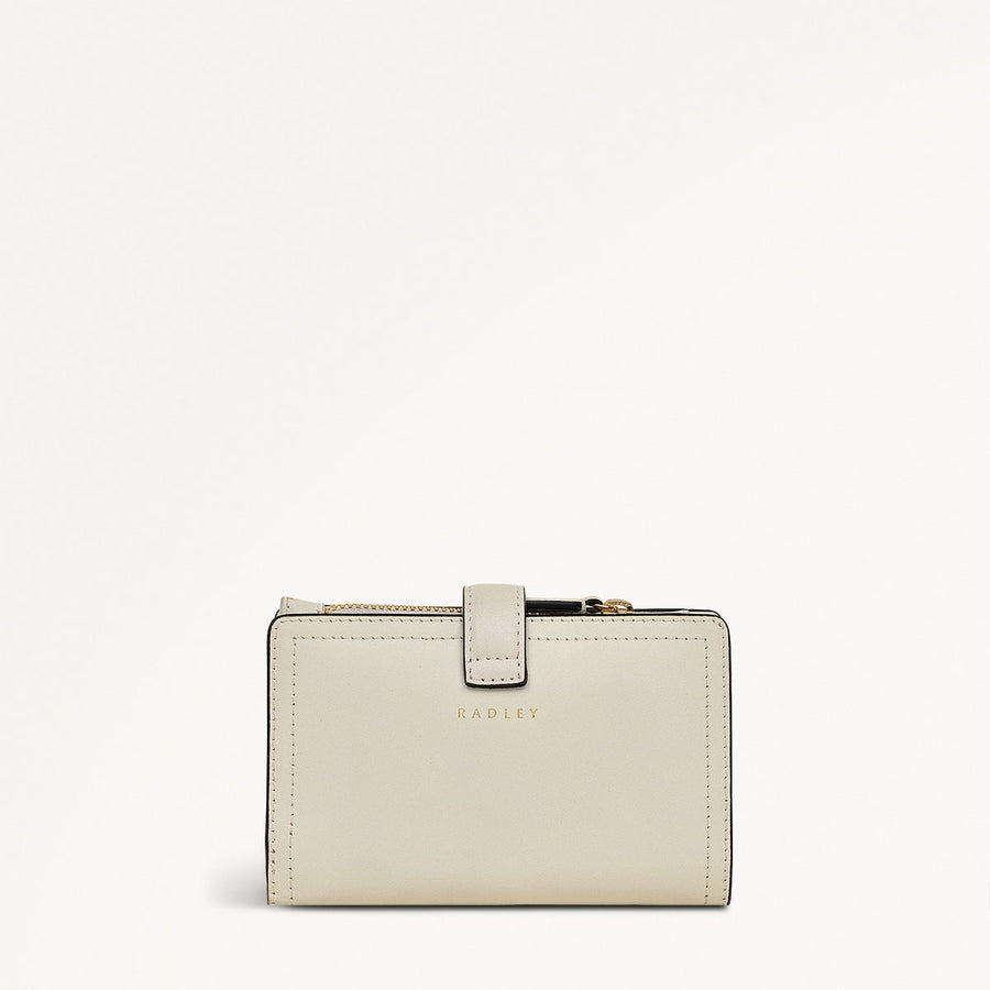 Willis Street Leather Medium Bifold Wallet in Chalk - 110717