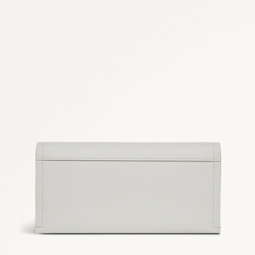 Oak Street Leather Large Flapover Wallet in Mist - 110719