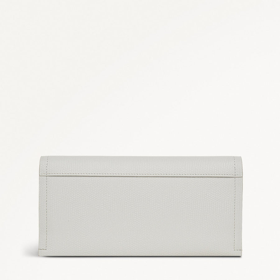 Oak Street Leather Large Flapover Wallet in Mist - 110719