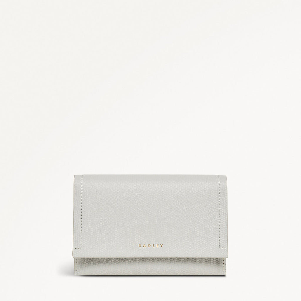 Oak Street Leather Medium Flapover Wallet in Mist - 110720