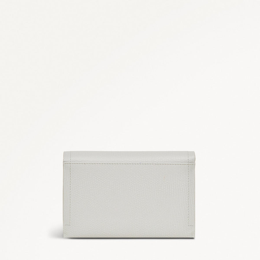 Oak Street Leather Medium Flapover Wallet in Mist - 110720