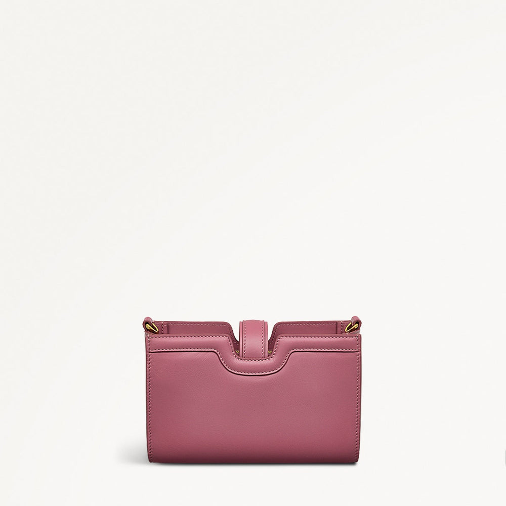 Kentucky Derby SS25 Leather Large Phone Cross Body Bag in Sienna Pink - 110723