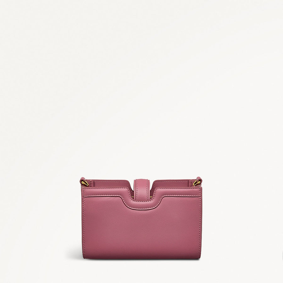 Kentucky Derby SS25 Leather Large Phone Cross Body Bag in Sienna Pink - 110723