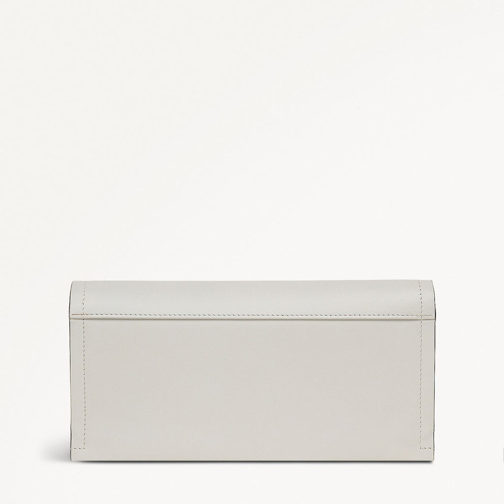 Kentucky Derby SS25 Leather Large Flapover Wallet in Chalk - 110725