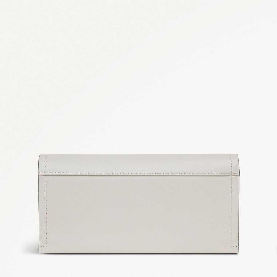 Kentucky Derby SS25 Leather Large Flapover Wallet in Chalk - 110725
