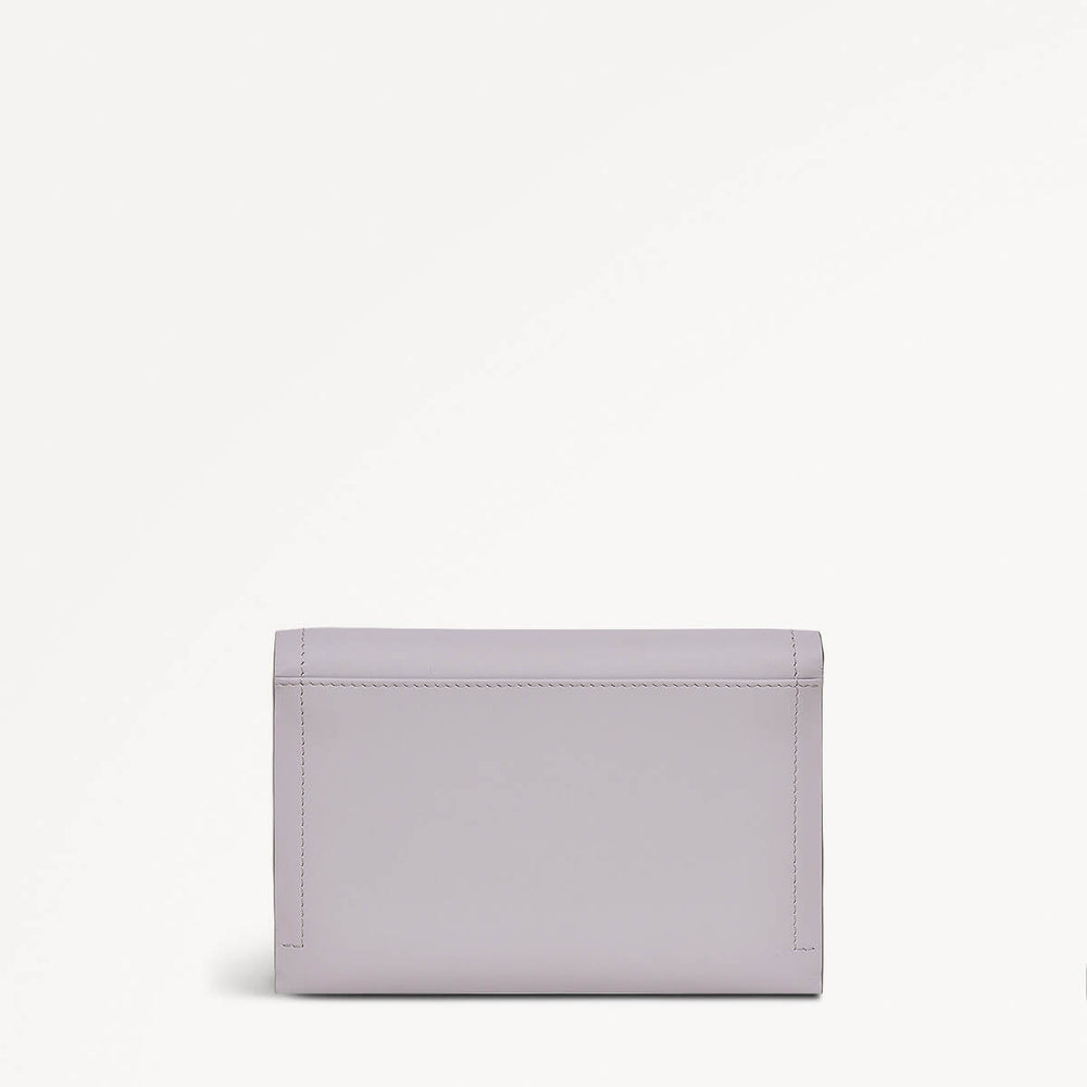 Kentucky Derby SS25 Leather Medium Flapover Wallet in Thistle - 110726