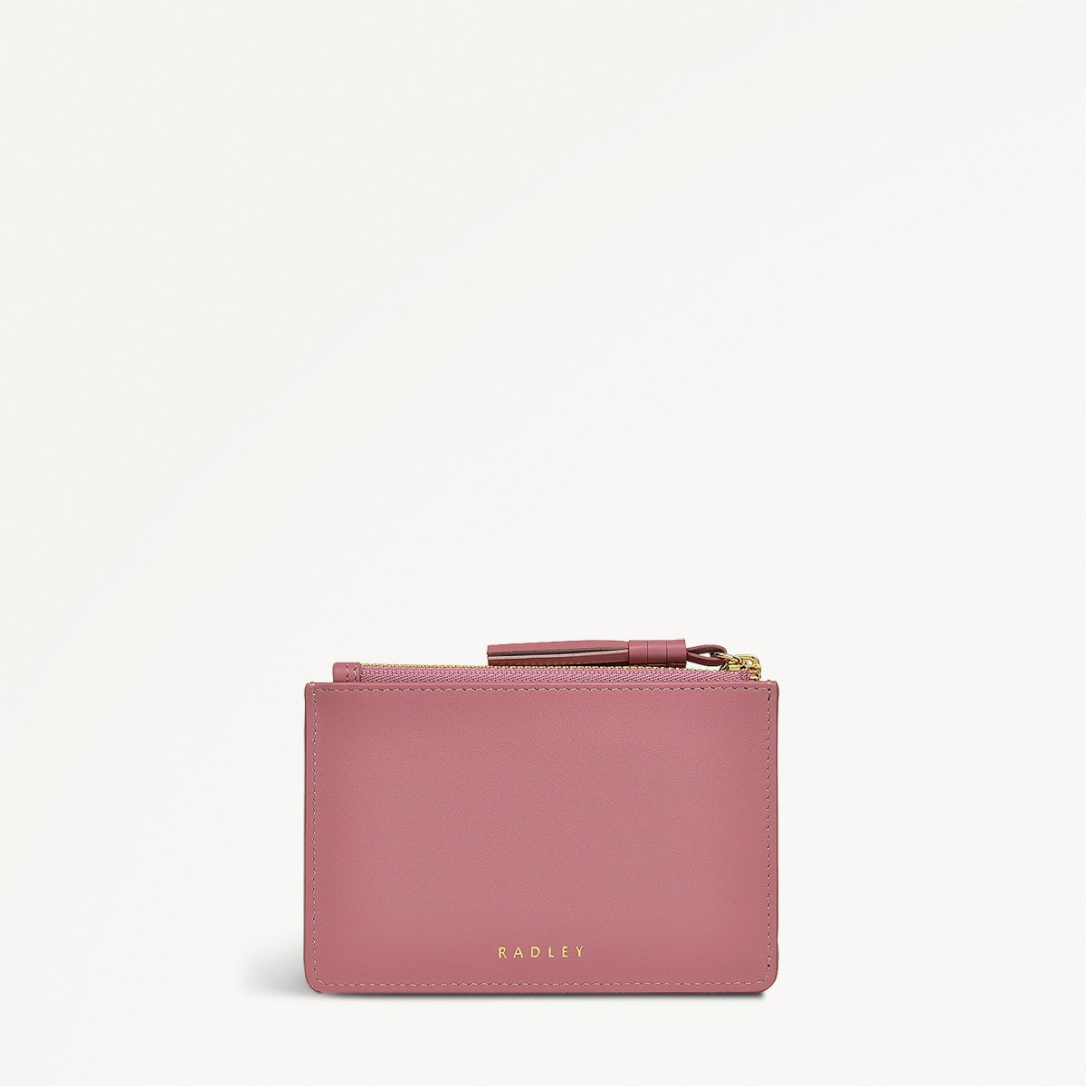 Kentucky Derby SS25 Leather Small Ziptop Coin Purse in Sienna Pink - 110729