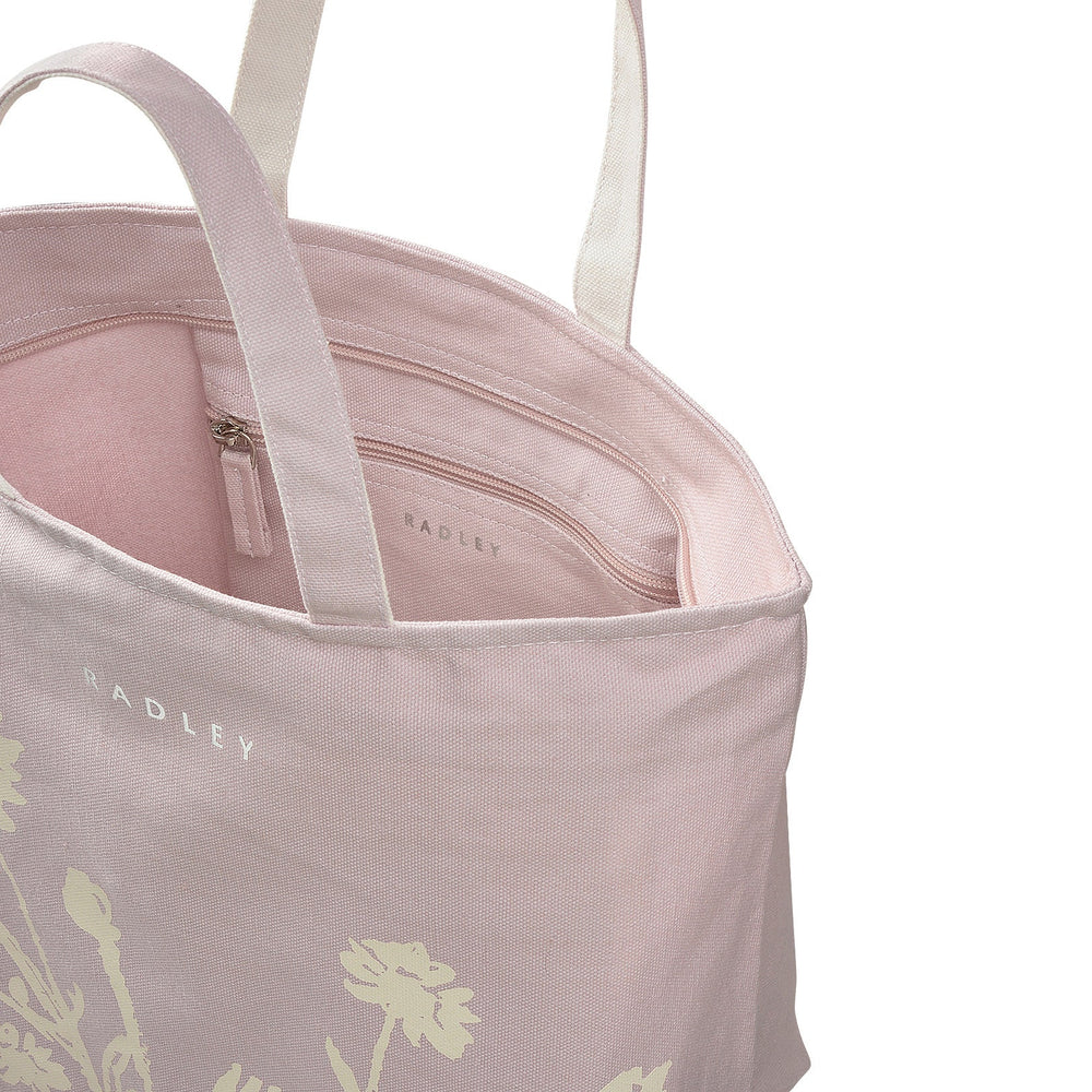 Blooming Lovely Fabric Small Ziptop Tote in Parfait - 110738