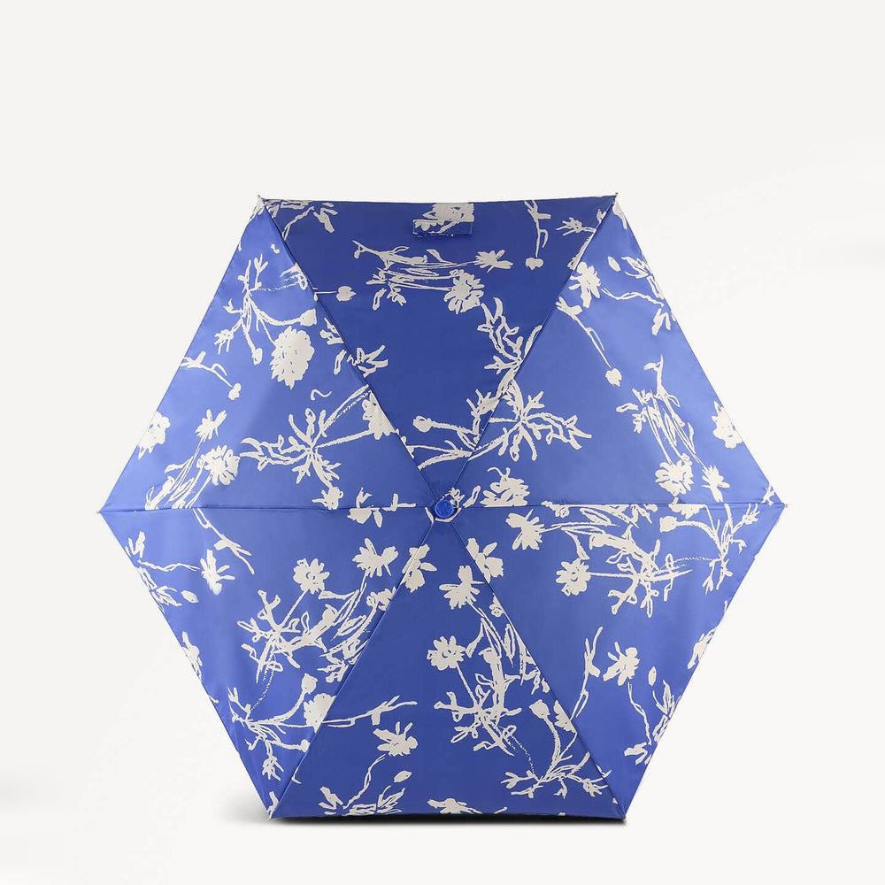 Blooming Lovely Fabric Superlite Responsible Umbrella in Yves Blue - 110739
