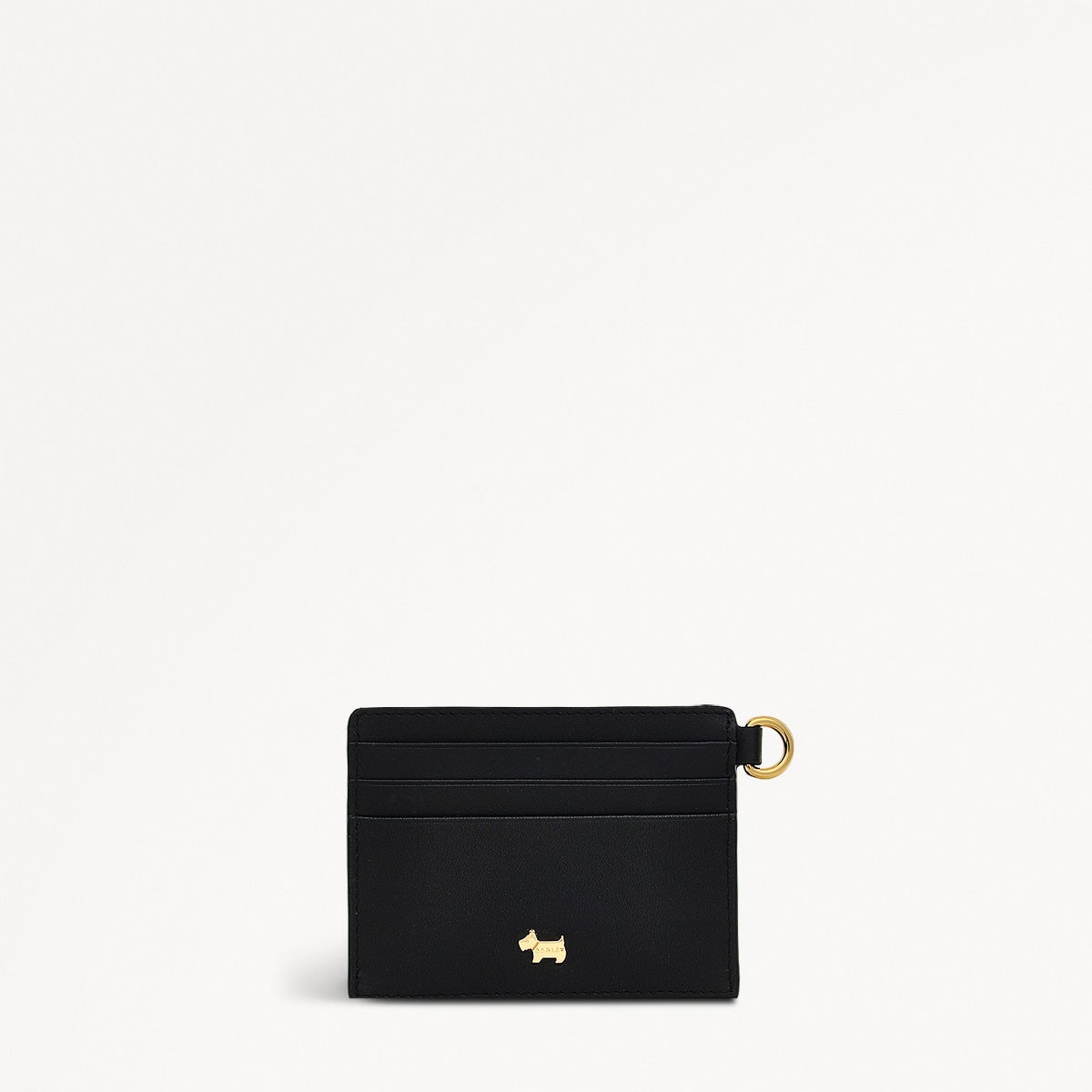 Pockets Leather Small Card Holder in Black - 110752