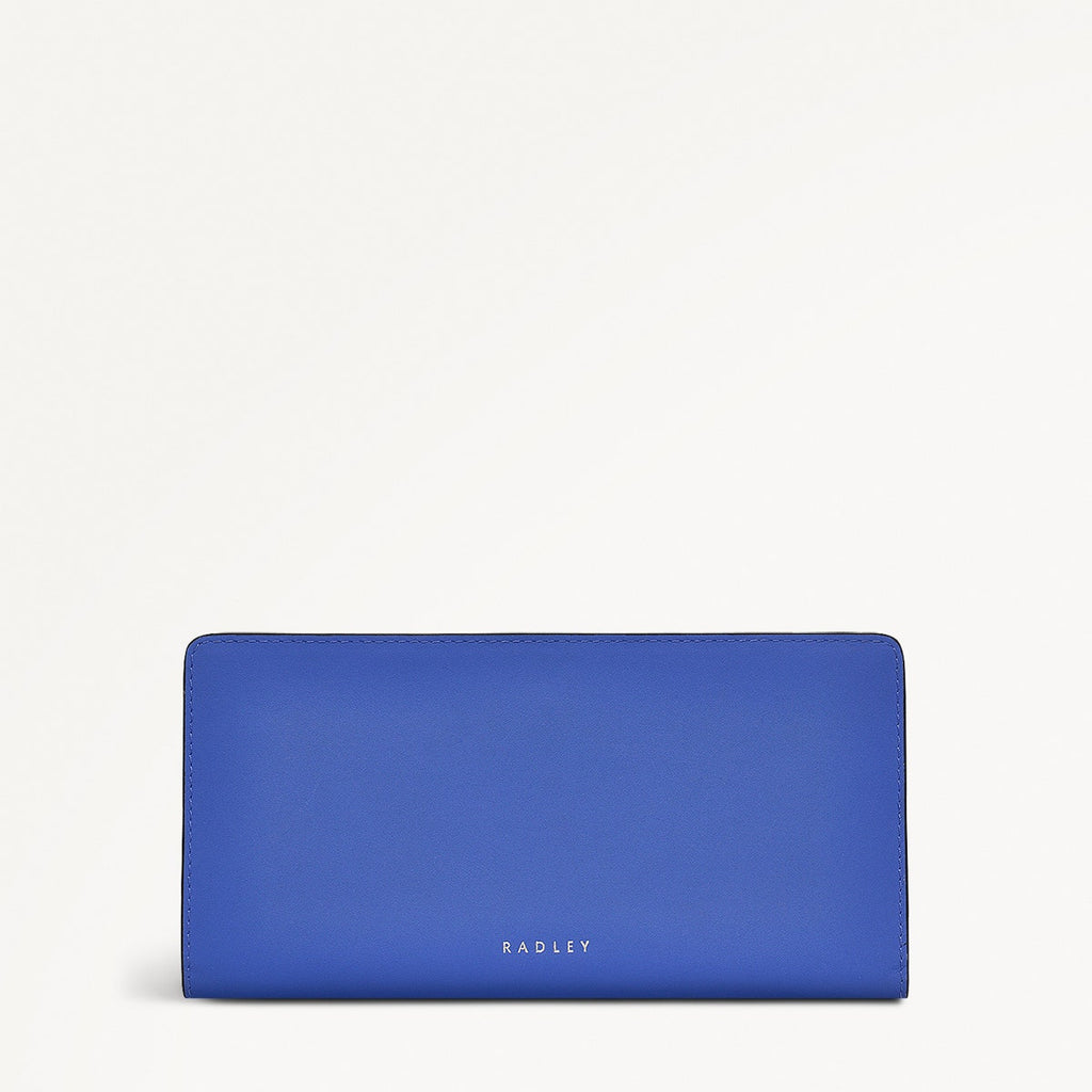 Coin Street Leather Large Bifold Wallet in Yves Blue - 110760