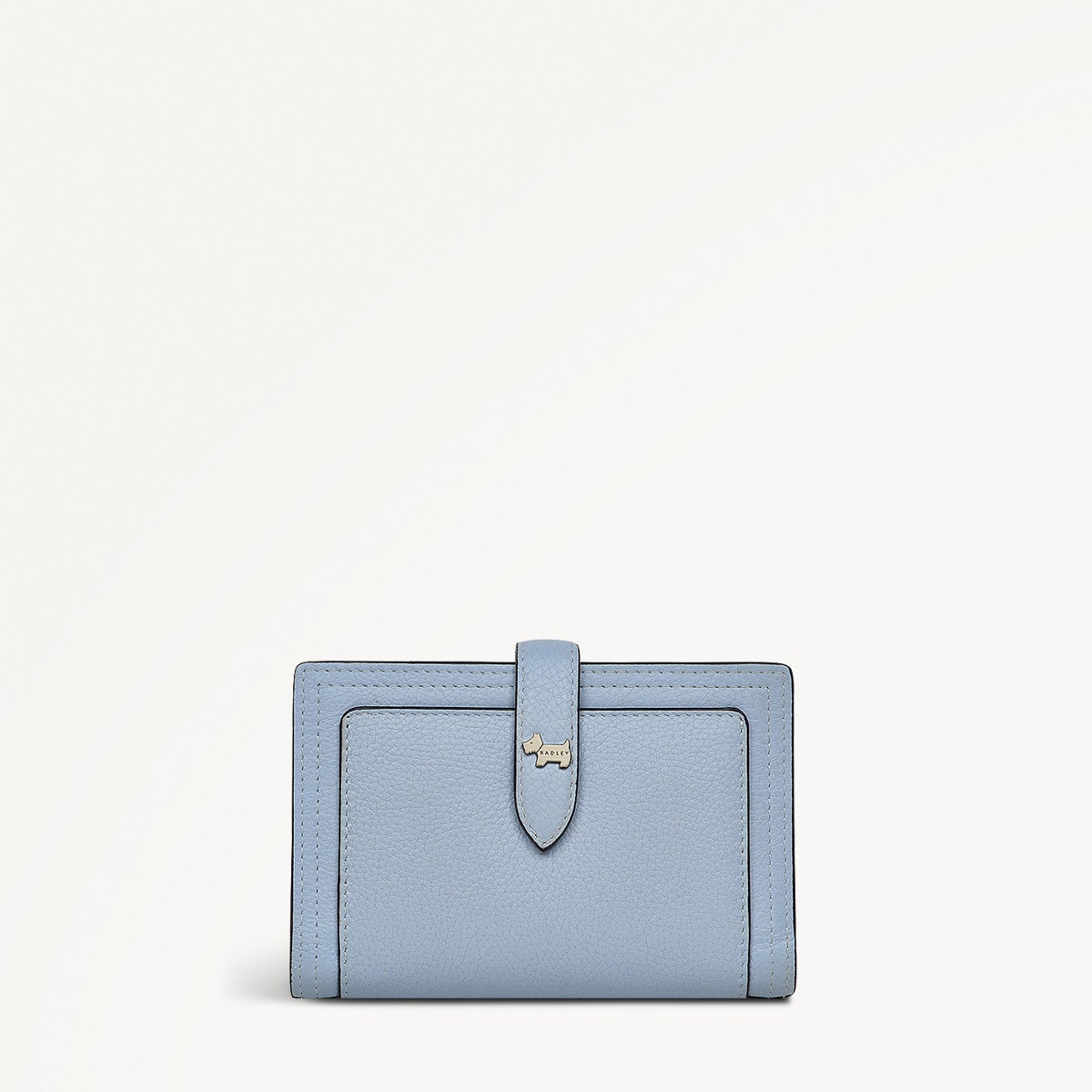 Willis Street Leather Medium Bifold Wallet in Smoke Blue - 110762