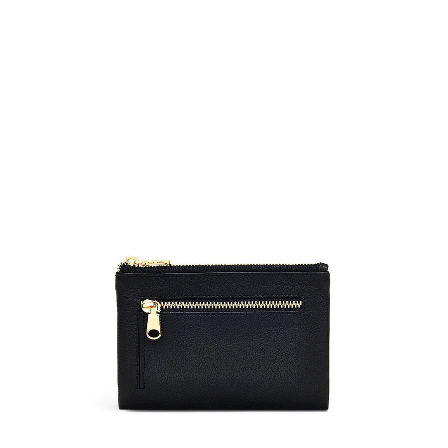 Mallow Street Leather Medium Bifold Wallet in Black - 110764