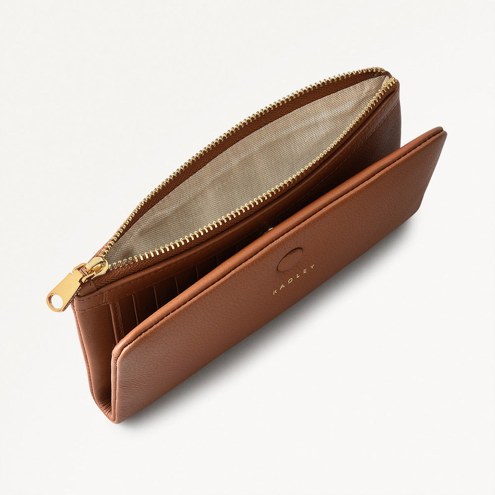 Mallow Street Leather Large Bifold Wallet in Saddle - 110765