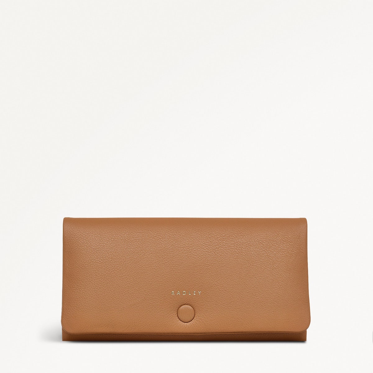 Mallow Street Leather Large Flapover Wallet in Dark Butter - 110767