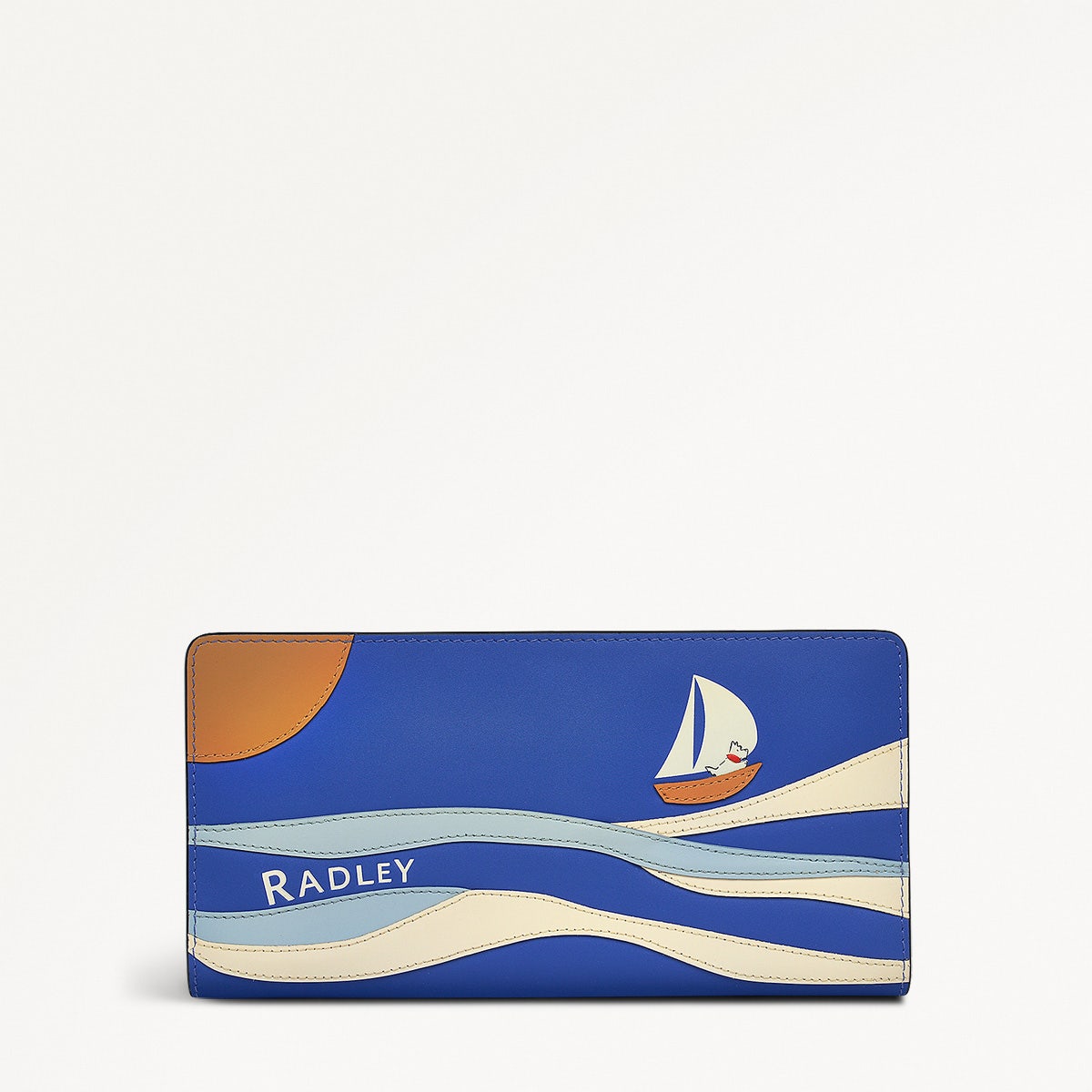 Coin Street Leather Large Bifold Wallet in Yves Blue - 110773