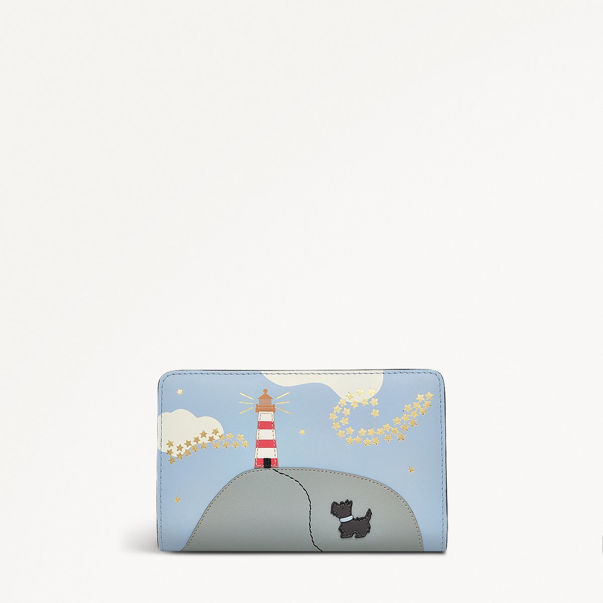 Lighthouse Leather Medium Bifold Wallet in Smoke Blue - 110777